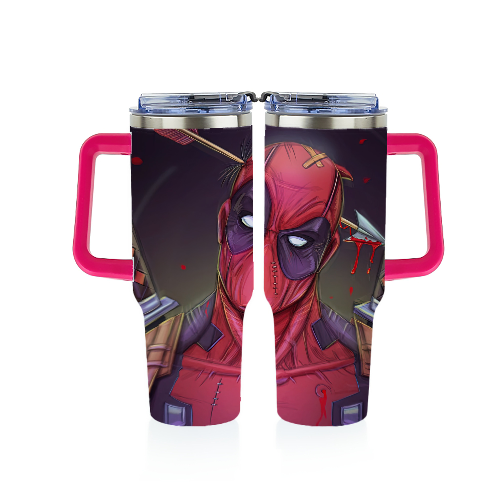 （画像用） Deadpool デッドプール 1200ｍLフルプリント車用タンブラー